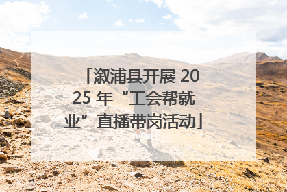溆浦县开展 2025 年“工会帮就业”直播带岗活动
