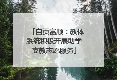 自贡富顺：教体系统积极开展助学支教志愿服务