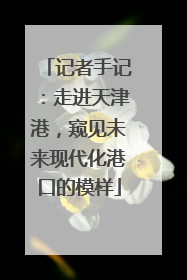 记者手记：走进天津港，窥见未来现代化港口的模样