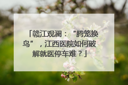 赣江观澜：“腾笼换鸟”，江西医院如何破解就医停车难？