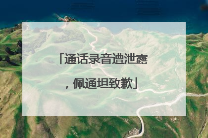 通话录音遭泄露，佩通坦致歉