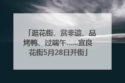 逛花街、赏非遗、品烤鸭、过端午……宜良花街5月28日开街