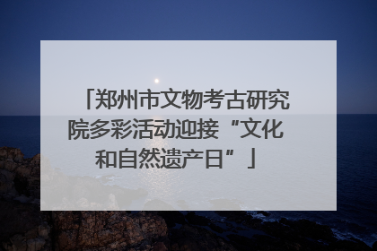 郑州市文物考古研究院多彩活动迎接“文化和自然遗产日”