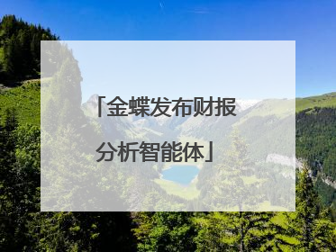 金蝶发布财报分析智能体