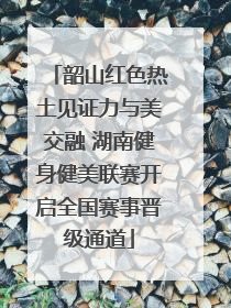 韶山红色热土见证力与美交融 湖南健身健美联赛开启全国赛事晋级通道