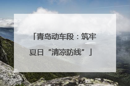 青岛动车段：筑牢夏日“清凉防线”