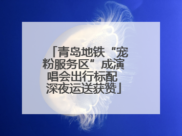 青岛地铁“宠粉服务区”成演唱会出行标配 深夜运送获赞