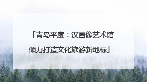 青岛平度：汉画像艺术馆倾力打造文化旅游新地标