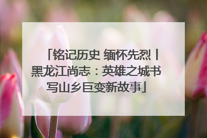铭记历史 缅怀先烈丨黑龙江尚志：英雄之城书写山乡巨变新故事