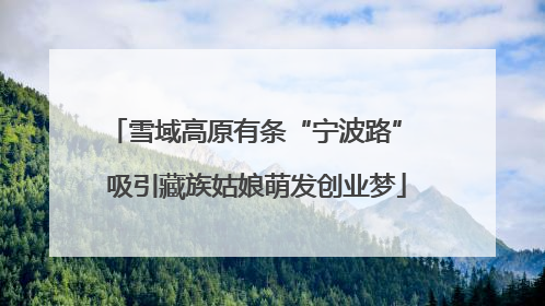 雪域高原有条“宁波路” 吸引藏族姑娘萌发创业梦