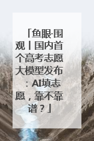 鱼眼·围观丨国内首个高考志愿大模型发布：AI填志愿，靠不靠谱？