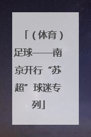 （体育）足球——南京开行“苏超”球迷专列