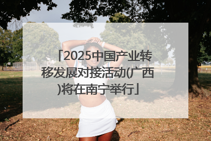 2025中国产业转移发展对接活动(广西)将在南宁举行