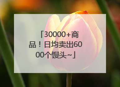 30000+商品！日均卖出6000个馒头~