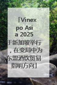 Vinexpo Asia 2025于新加坡举行，在变局中为东盟酒饮贸易指明方向
